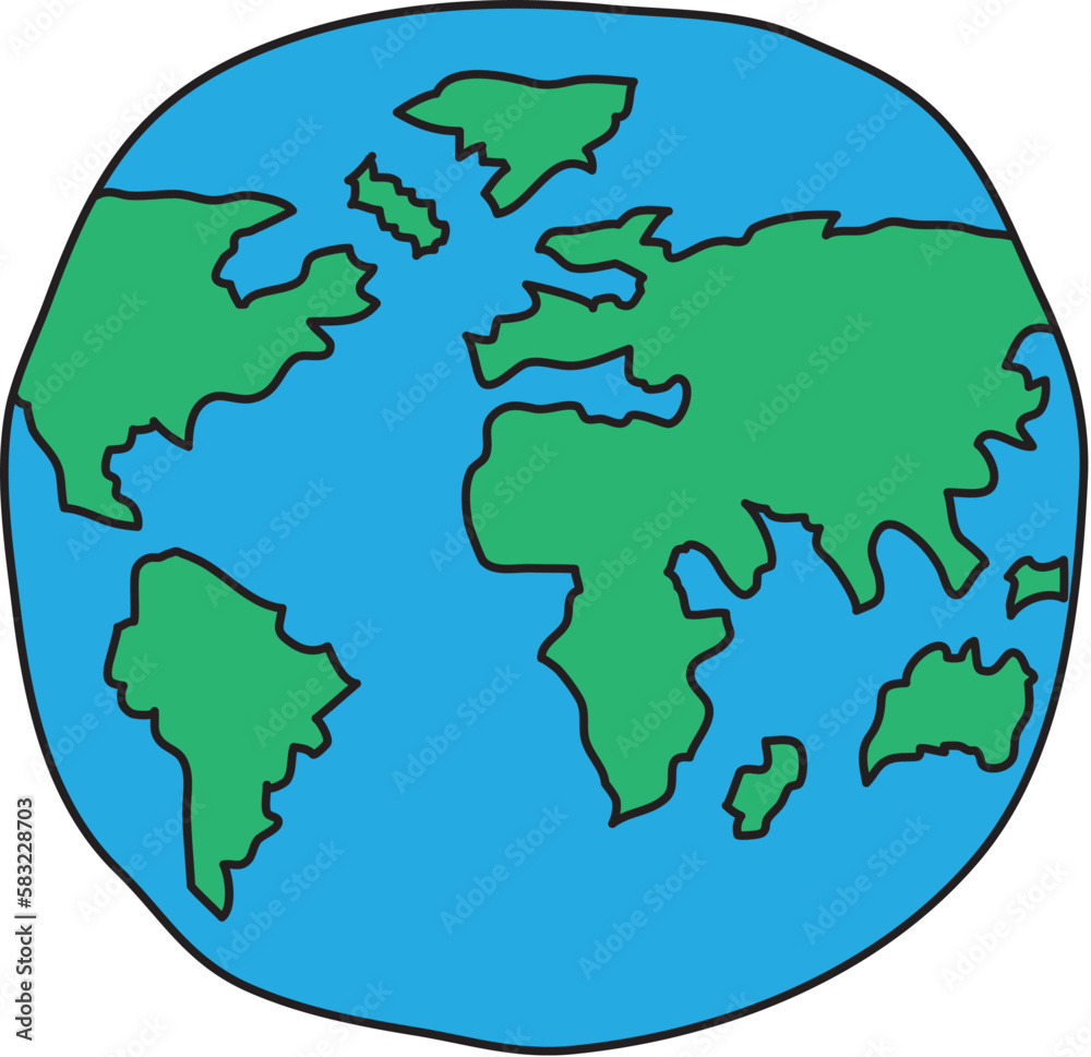 world map icon 