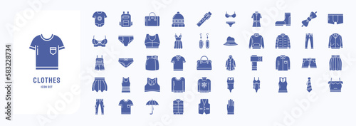 Fashion and clothes, including icons like Backpack, dress, Beanie, Bag and more
