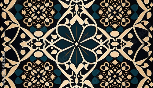 Colorful ornamental vector pattern Geometric oriental