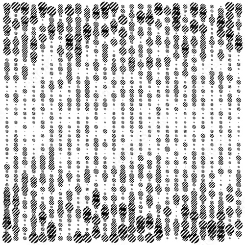 Circles line, halftone random pattern background. Vector illustration.