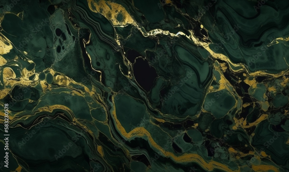Green and gold stone marble texture background for wallpaper, header or ...
