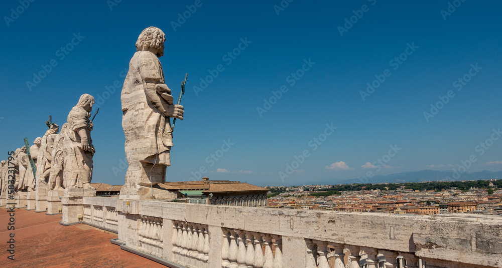 A View From Above: The Vatican's Rooftop Statue