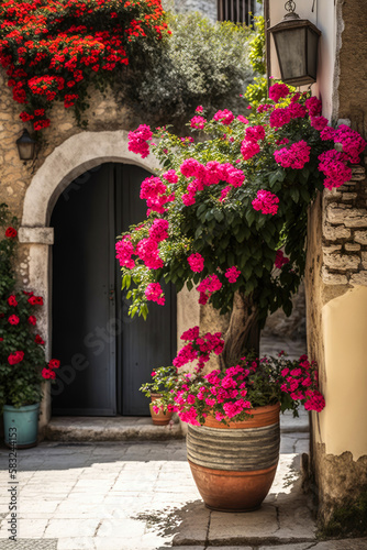 Saint-Paul-de-Vence. Incredibly beautiful and romantic France. Generative AI