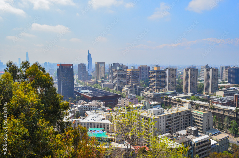 Naklejka premium Santiago desde el mirador.