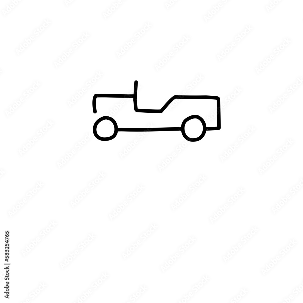 Car vector line icon