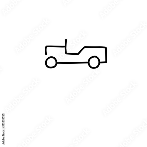 Car vector line icon