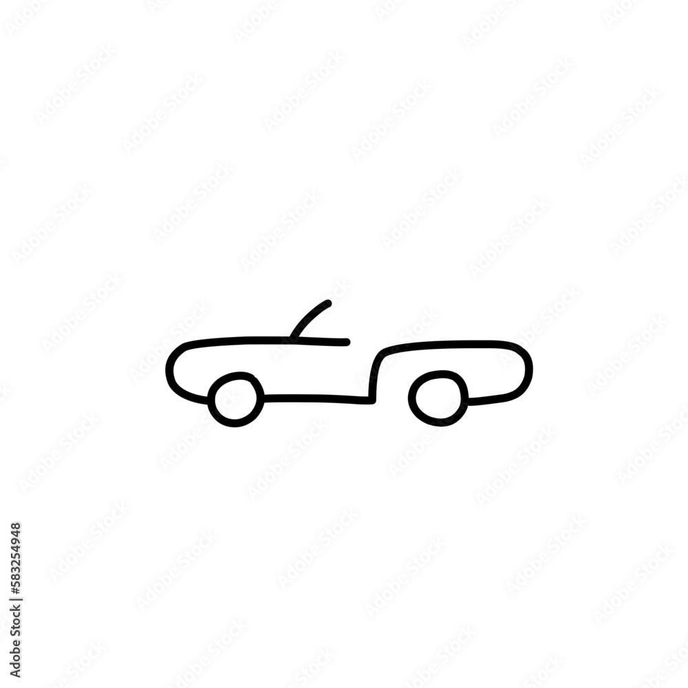 Car vector line icon Car vector line icon