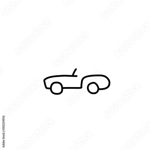 Car vector line icon