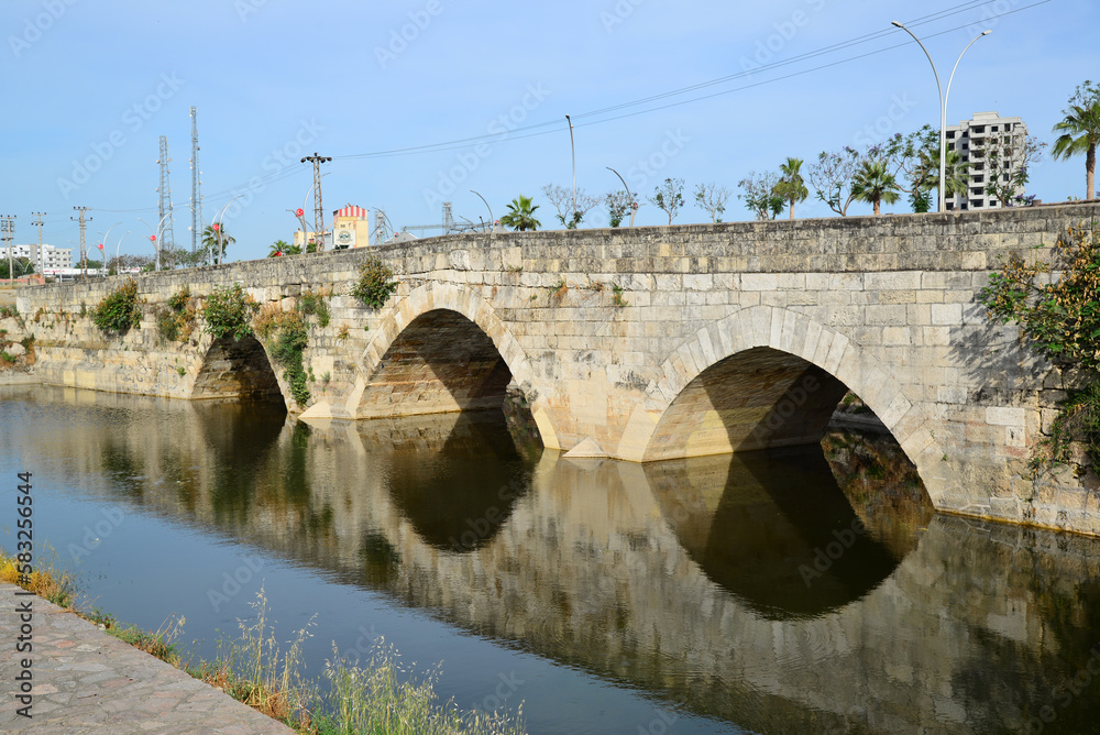 The Justinian Bridge in Tarsus, Turkey, was built by the Byzantines in the 6th century.