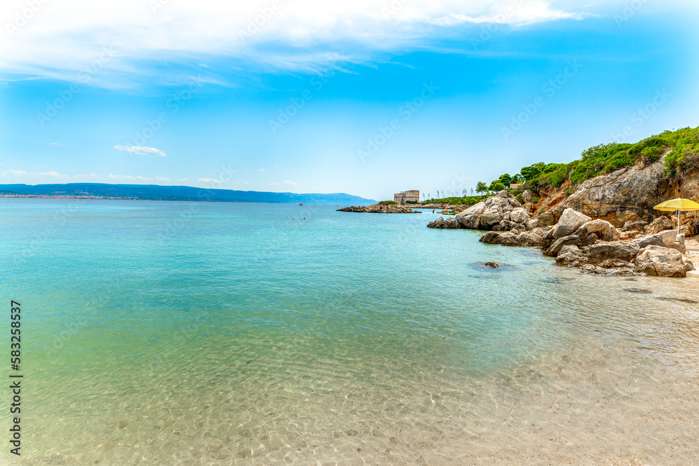 Small cove in Alghero shoreline Small cove in Alghero shoreline