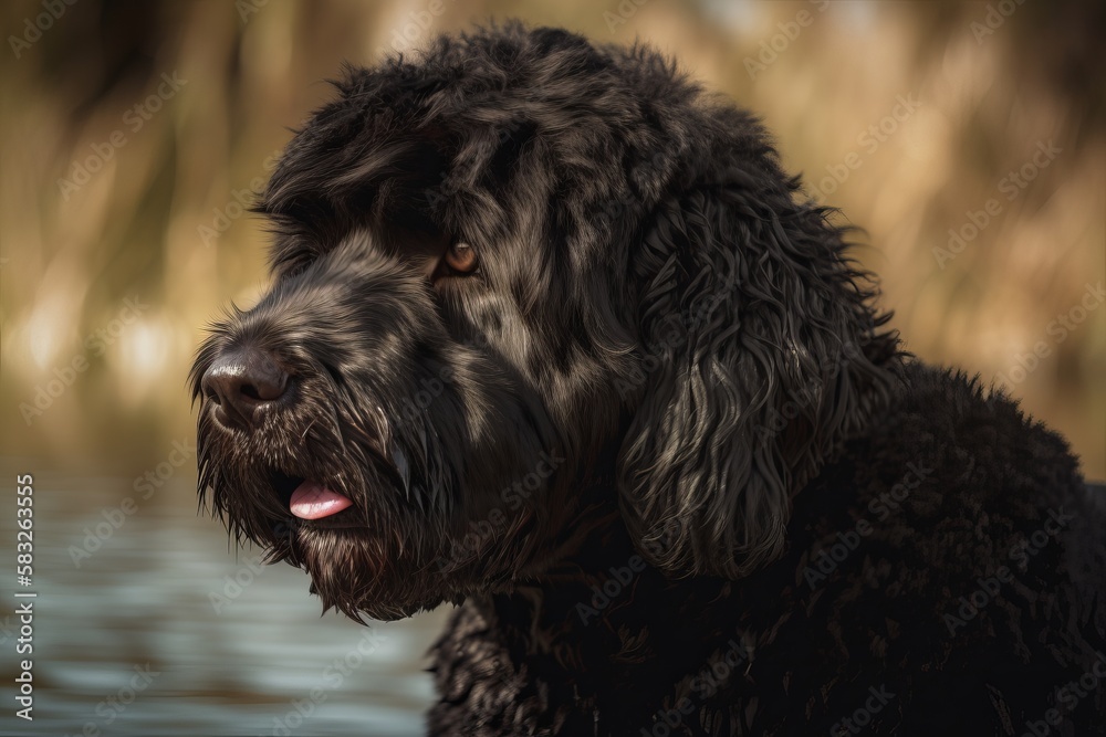 Portugese Waterdog Portrait 
