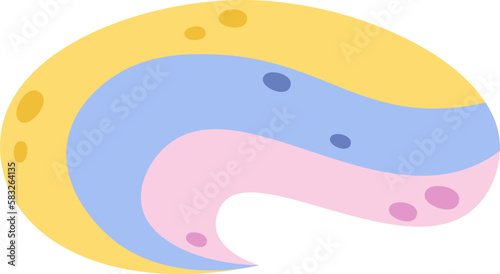 Cute colorful horse mane