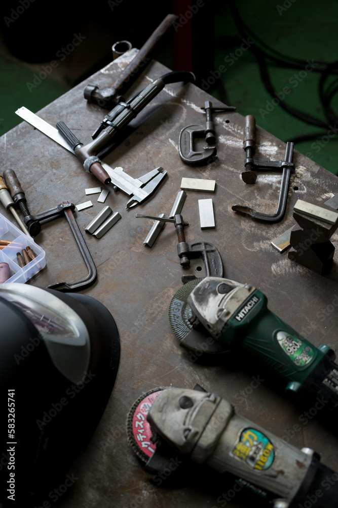 Scene of parts being welded by TIG welding
Scene of parts being welded by TIG welding