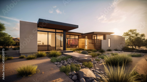 A modern home in Paradise Valley, Arizona by generative AI © Gary
