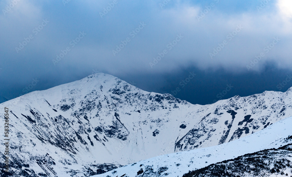 The winter Tatra Mountains - Rakon and Wolowiec mountains