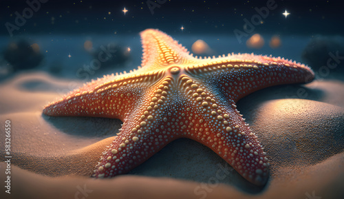 starfish under the ocean  starfish