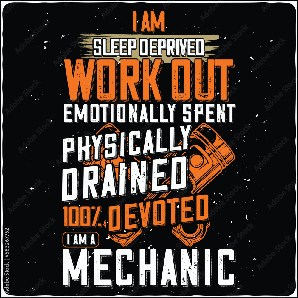 Mechanic cross I am sleep deprived worn out emotionally spent physically drained i am a Mechanic T Shirt