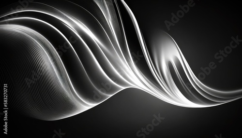 abstract white waves background