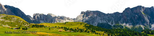Mountains isolated on transparent background. PNG.