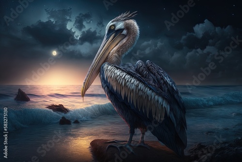 Wandering Through the Twilight: A Fantasy Pelican Tale Generative AI