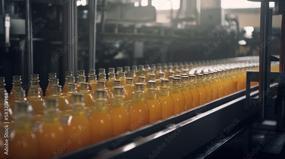From production line to packaging: photos of bottling factories in action, factor bootle, GENERATIVE AI