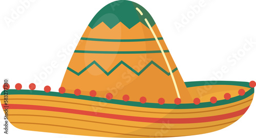 Mexican sombrero traditional hat
