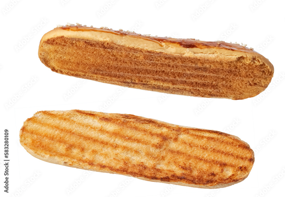Delicious buns, isolated on white background Delicious buns, isolated on white background