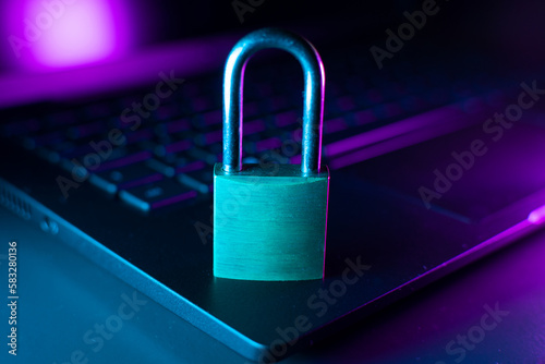 unlock security lock on computer keyboard - computer security