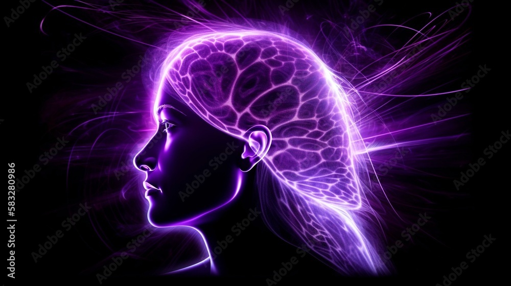 Visualize a deep, purple light at the top of your head, expanding your awareness and consciousness. Generative AI Visualize a deep, purple light at the top of your head, expanding your awareness and consciousness. Generative AI