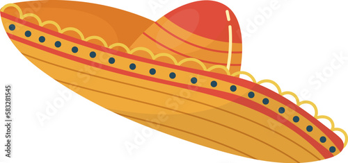 Mexican sombrero traditional hat