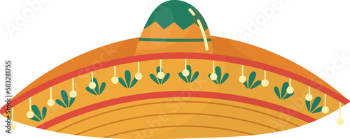 Mexican sombrero traditional hat