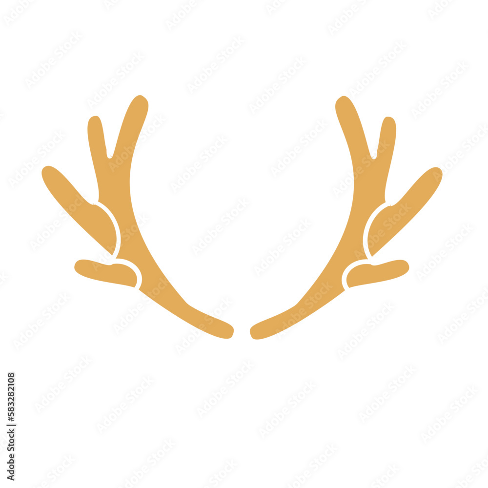 Fototapeta premium deer antlers Vector icon
