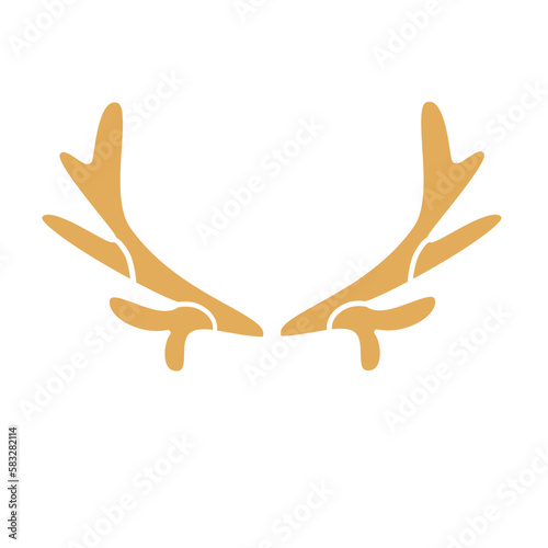 deer antlers Vector icon