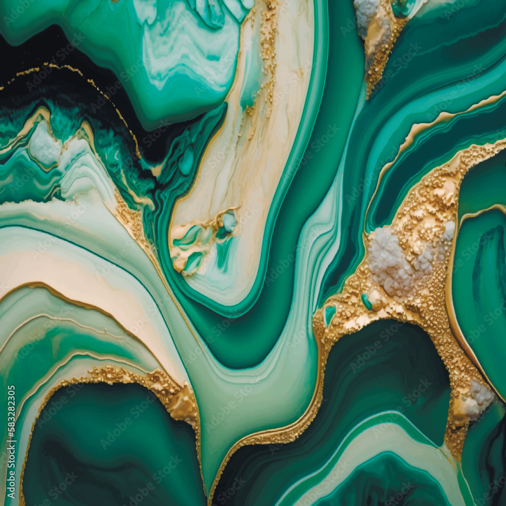 Ultra HD wallpaper of abstract liquid metallic in 4K