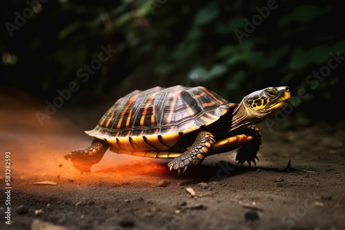 The Fastest speedy Turtle in the World, GENERATIVE AI © nishihata