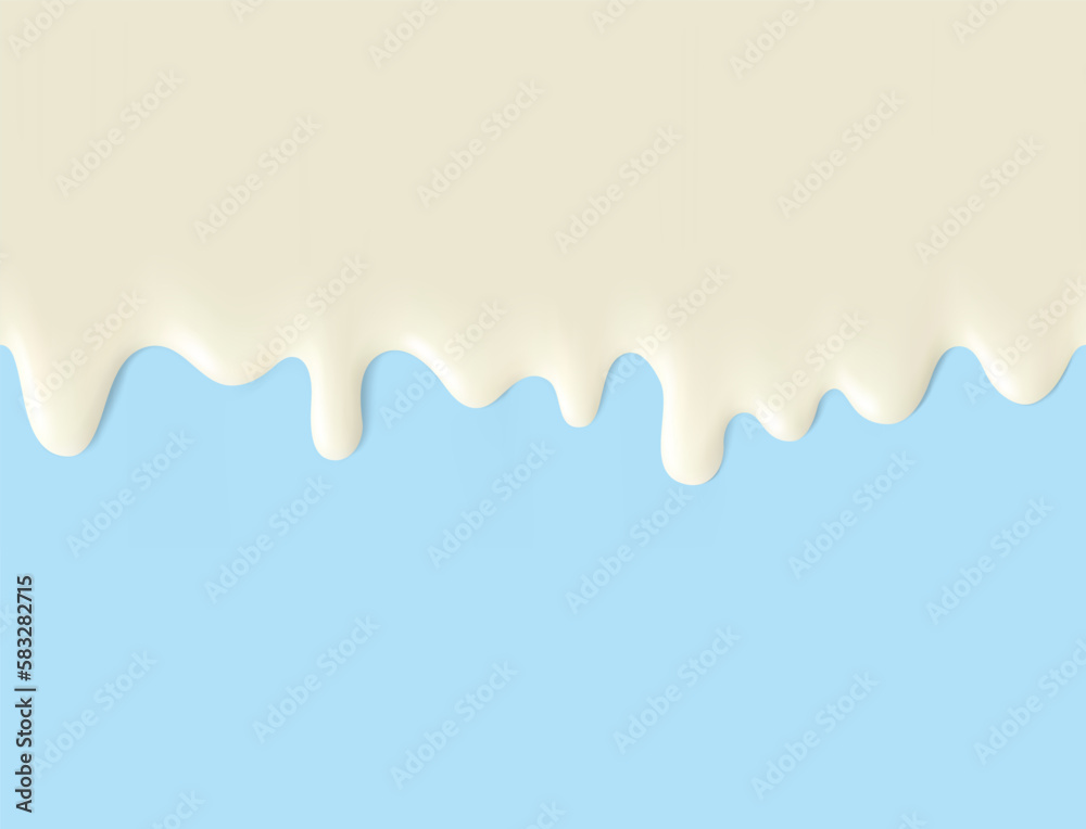 High realistic seamless cream flowing drops. Vector illustration. Easy to use on different backgrounds. Great for your design. EPS10. High realistic seamless cream flowing drops. Vector illustration. Easy to use on different backgrounds. Great for your design. EPS10.