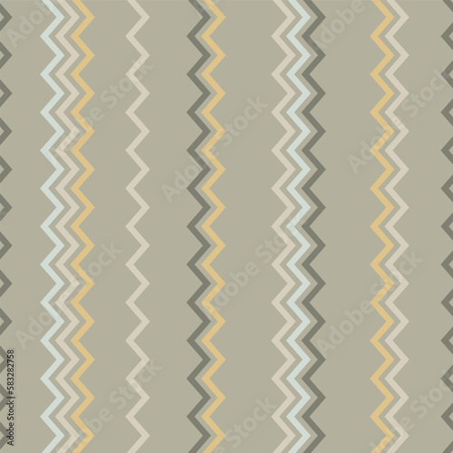 Vector zigzag grey pastel repeating pattern background. 