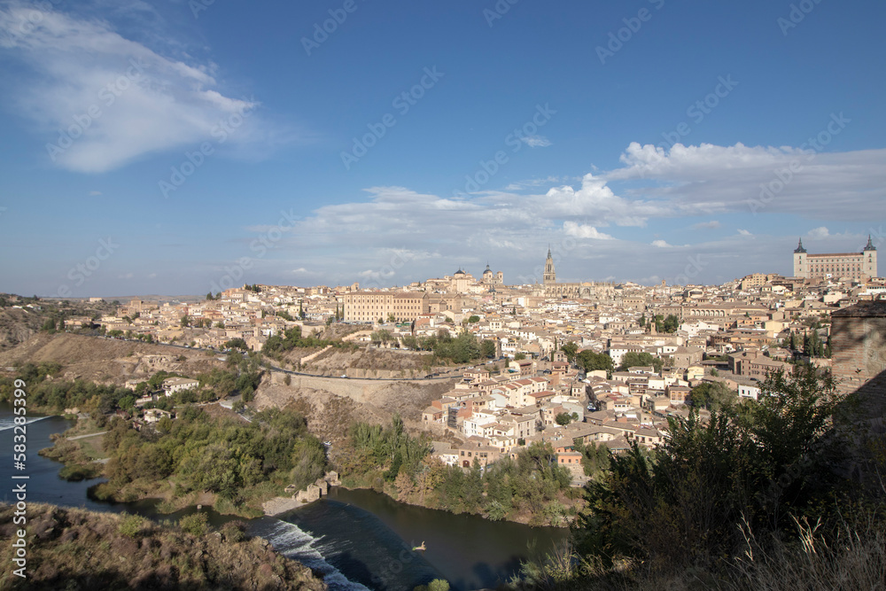 Discovering the Iconic Monuments of Toledo, Spain, including the Alcazar and the Mosque of Cristo de la Luz