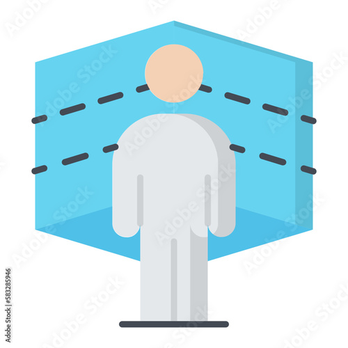 Meta Dimension Flat Icon