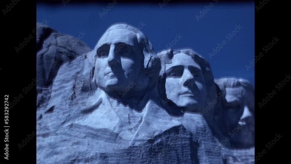 Mount Rushmore Footage 1960 Archival home movie footage of Mount