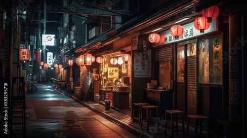 Foodie Adventures: Exploring Japan's Ramen Houses at Night, GENERATIVE AI