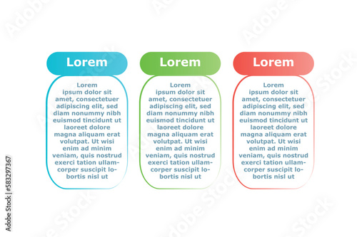 Info place for text concept. Infographics and data visualization. Poster or banner for website, design element for landing page. Marketing, advertising and workflow. Cartoon flat vector illustration