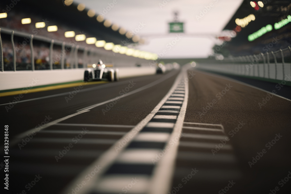 racing road, car track Generative AI