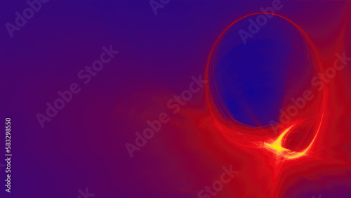 Abstract Red on Blue Light Design