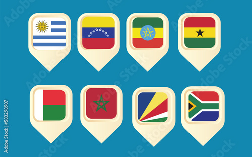 National flags, Map pin Vector Free Download National flags, Map pin Vector - GFXLoad