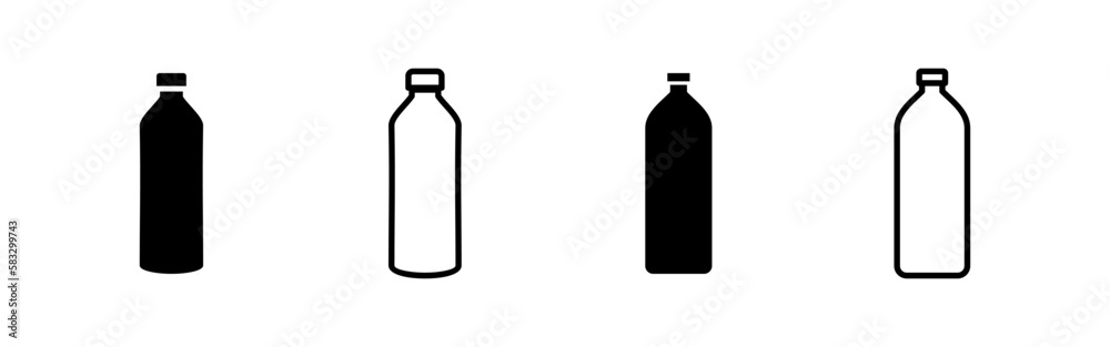 Bottle icon vector for web and mobile app. bottle sign and symbol