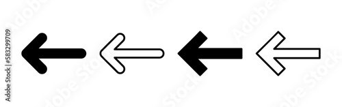 Arrow icon vector for web and mobile app. Arrow sign and symbol for web design.