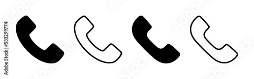 Call icon vector for web and mobile app. telephone sign and symbol. phone icon. contact us