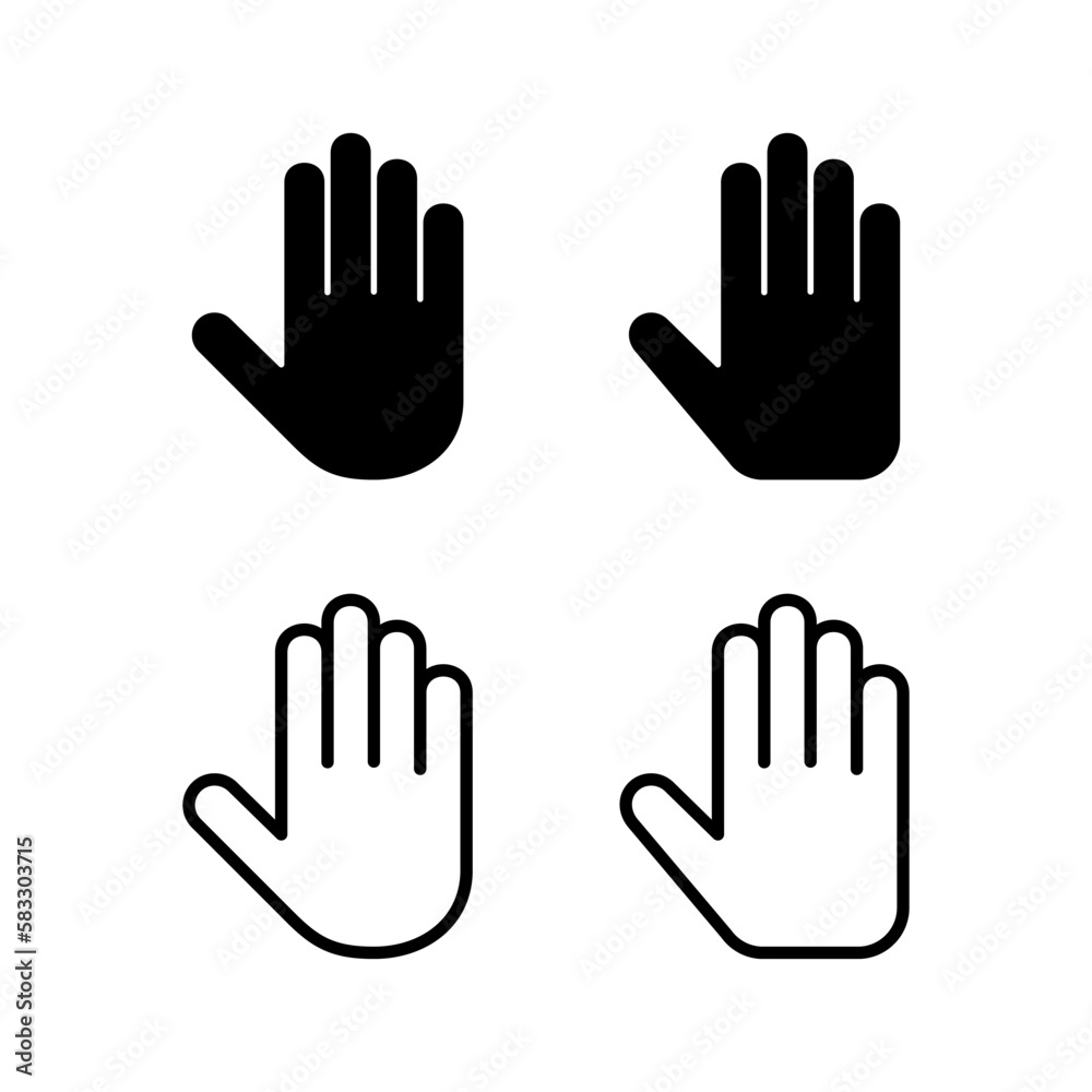 Hand icon vector illustration. hand sign and symbol. hand gesture Hand icon vector illustration. hand sign and symbol. hand gesture