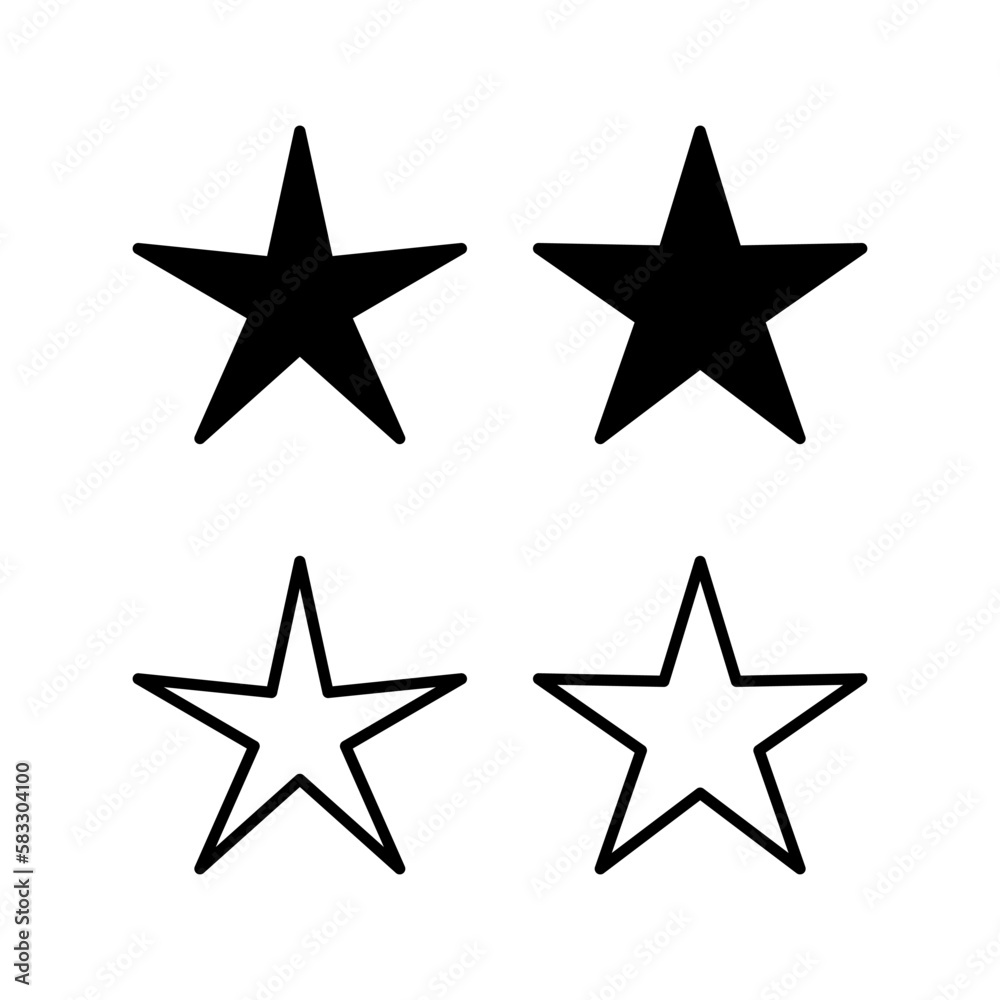 Star Icon vector illustration. rating sign and symbol. favourite star icon Star Icon vector illustration. rating sign and symbol. favourite star icon